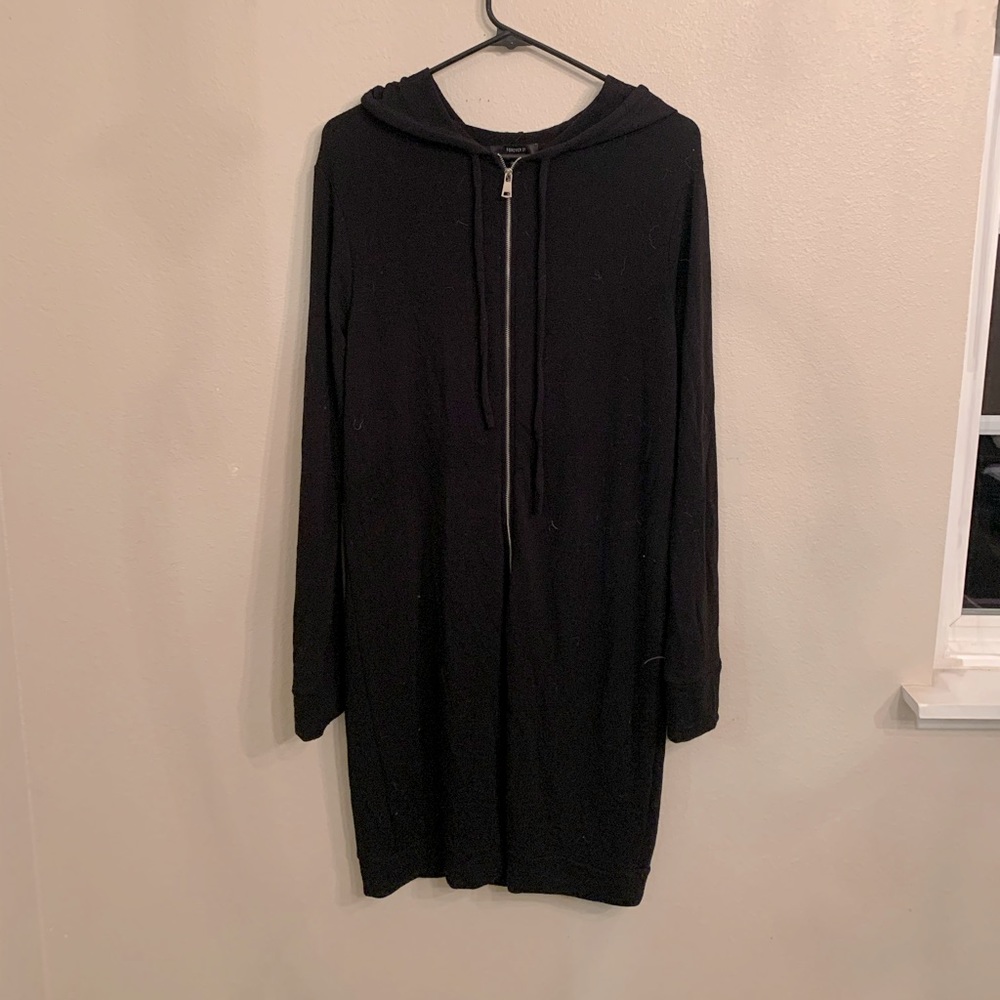 Longline zip up jacket